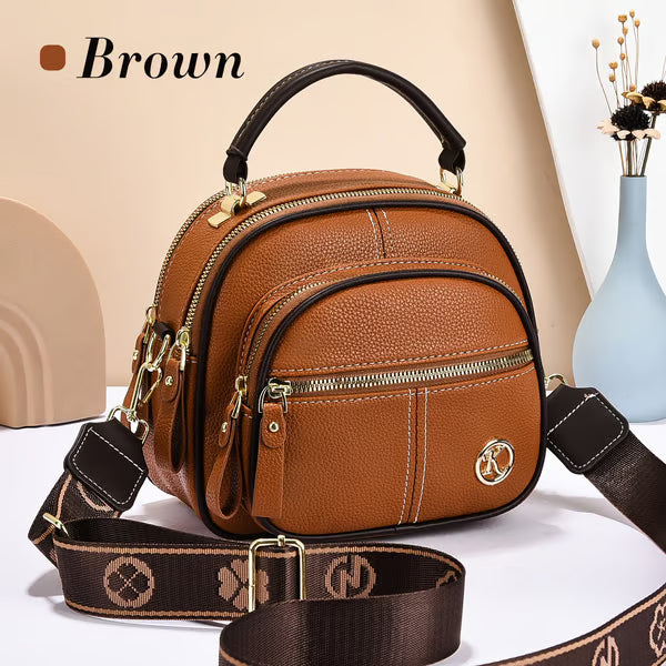 Shoulder Strap Leather Crossbody Bag ~ Hands-free power move from office chaos to after-hours.