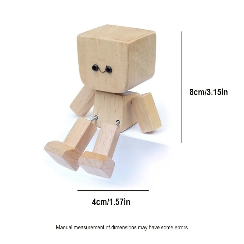 Charming Little Wooden Figure ~ Your Post-Apocalypse Bestie.