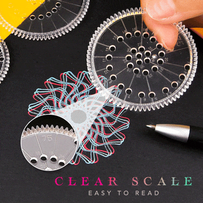 Drawing Stencil Set ~ Create mesmerizing patterns with ease-