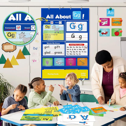 Alphabet Learning Pocket Chart ~ Outread, Outspell, Outshine the Class.