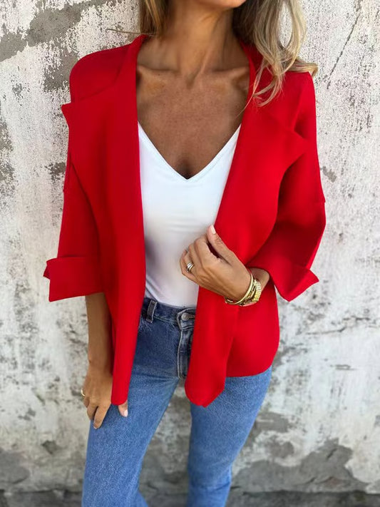 Casual Faux Suede Cardigan ~ Chic layering piece for every season.