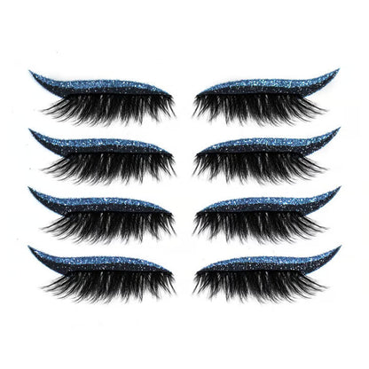 Reusable Eyeliner And Eyelash Stickers ~ Salon glam in 10 seconds, no glue needed
