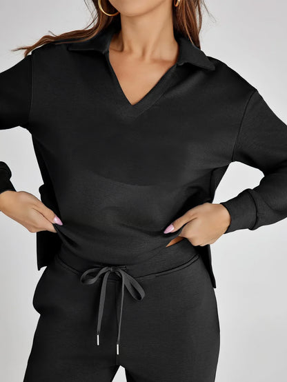 2-Piece Sweatsuit Set ~ Street-ready style with stay-home comfort.