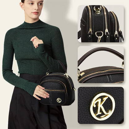 Shoulder Strap Leather Crossbody Bag ~ Hands-free power move from office chaos to after-hours.