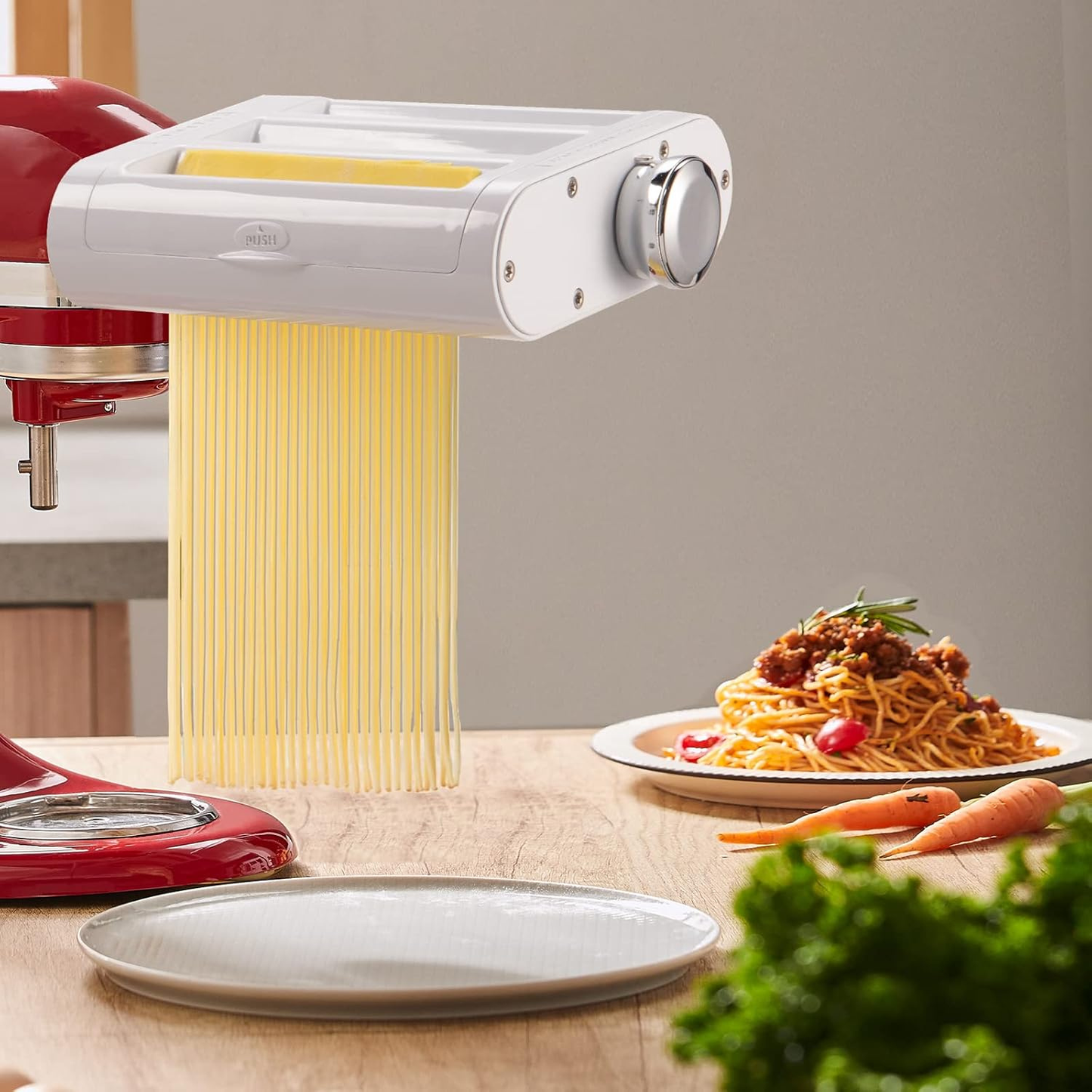 3-in-1 Pasta Maker for Stand Mixers ~ Fresh homemade pasta in minutes.