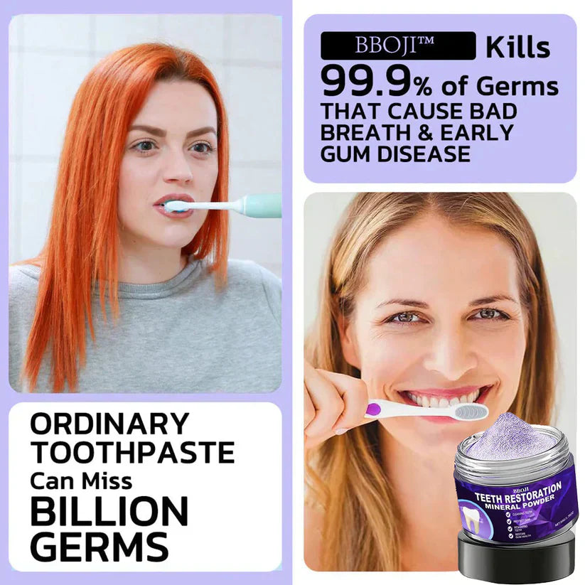 Teeth Restoration Mineral Powder ~ Strengthen enamel and repair micro-cracks