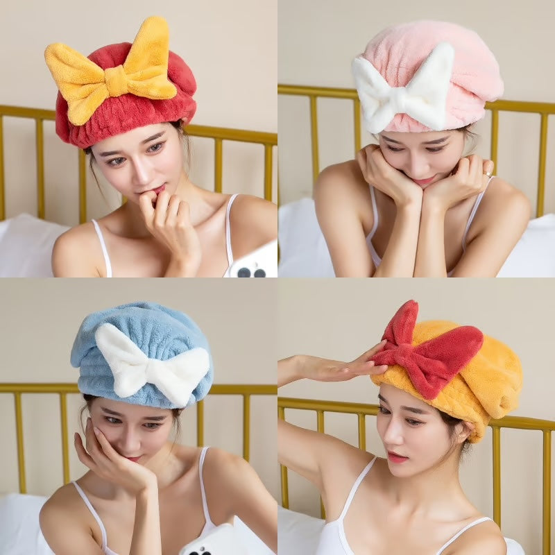 Super Absorbent Hair Towel Wrap ~ Dry your hair faster, naturally, and frizz-free.