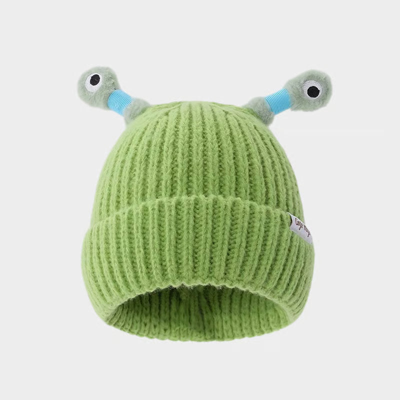 Glowing Little Monster Knit Hat ~ Light up every winter night with warmth and fun.