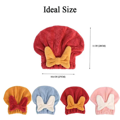 Super Absorbent Hair Towel Wrap ~ Dry your hair faster, naturally, and frizz-free.