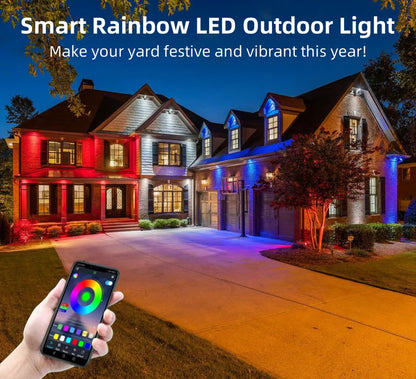 Rainbow LED Outdoor Light ~ Turn every night into a neighborhood festival.