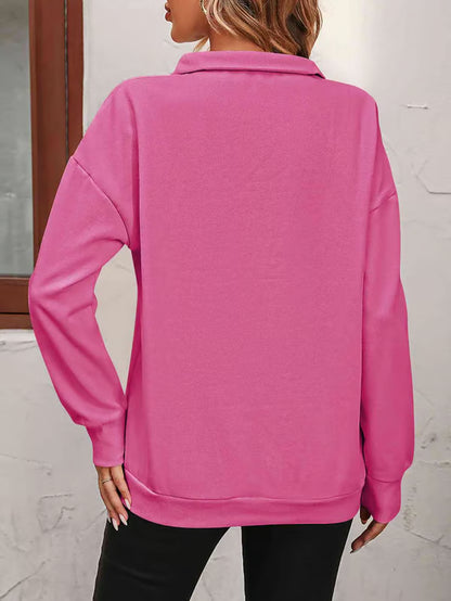 Oversized Zip-Up Sweatshirt ~ Cloud-like drape and plush warmth built for every season.