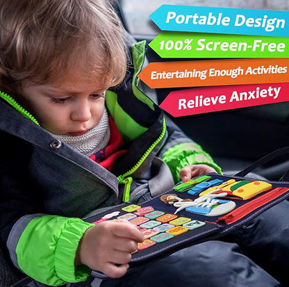 Felt Learning Board Busy Board ~ Hands-on learning fun for curious little minds.