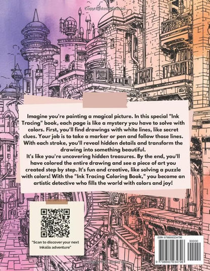 Ink Tracing Color Book ~ Keeps hands busy while the world burns.