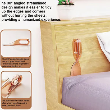 2 IN 1 Mattress Lifter & Bed Sheet Tucker Tool ~ Hotel-tight corners in seconds.