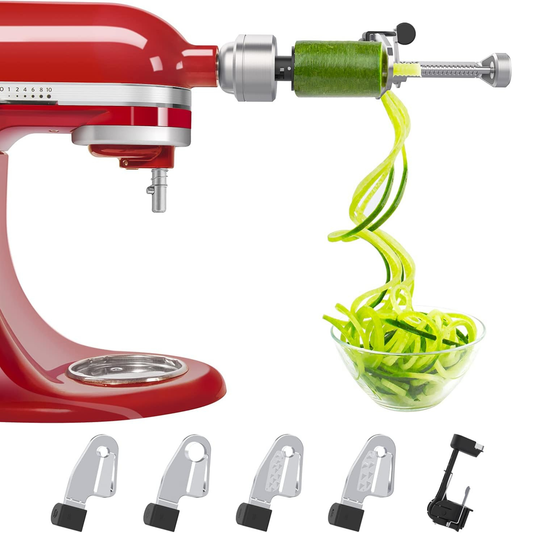 Vegetable & Fruit Spiralizer for Stand Mixers ~ Creates restaurant-style presentations at home.