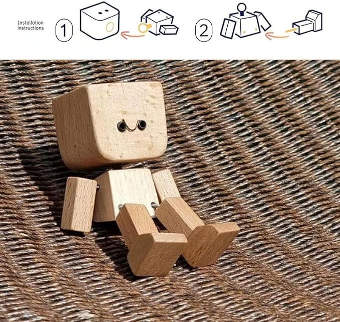 Charming Little Wooden Figure ~ Your Post-Apocalypse Bestie.