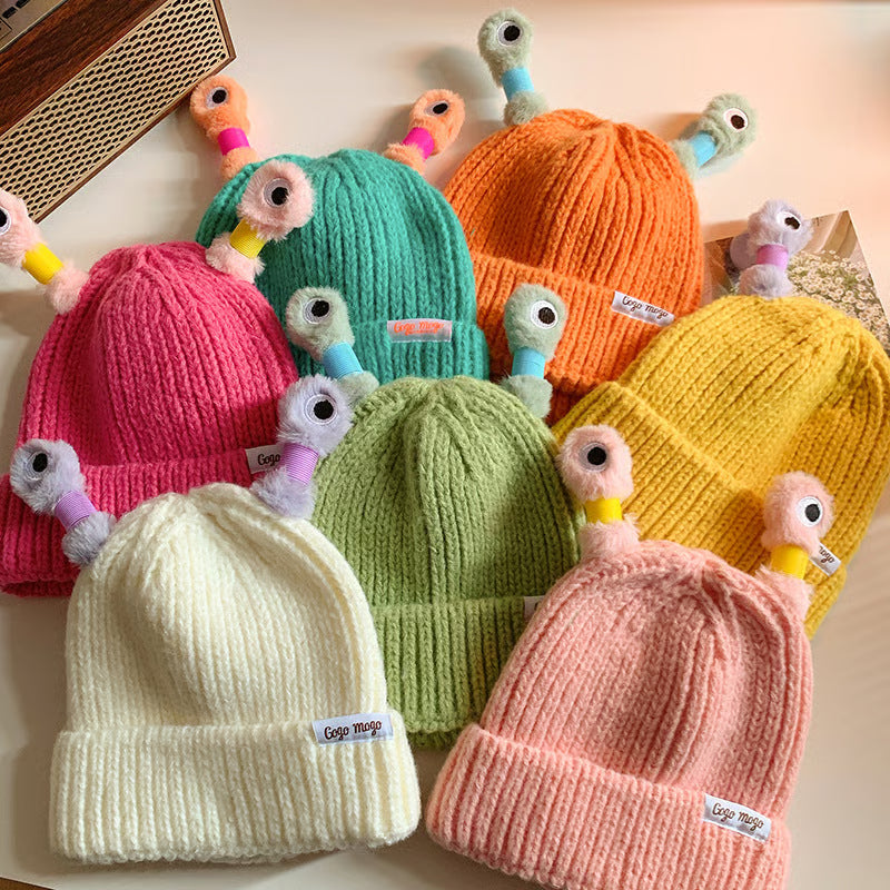 Glowing Little Monster Knit Hat ~ Light up every winter night with warmth and fun.