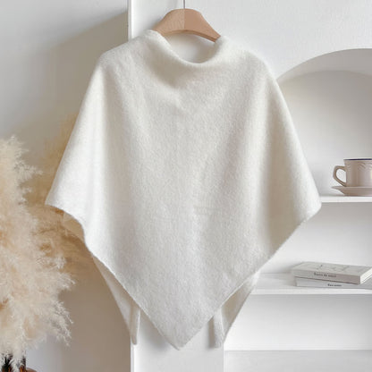 Solid Color Wool Blend Shawl ~ The Fast Track From Basic to Polished.