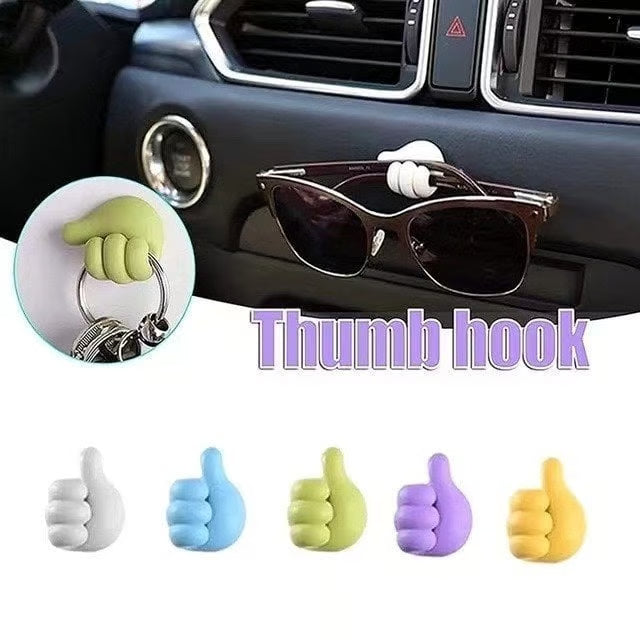 Thumbs Up Wall Hook ~ Tiny hook, big help for everyday clutter.