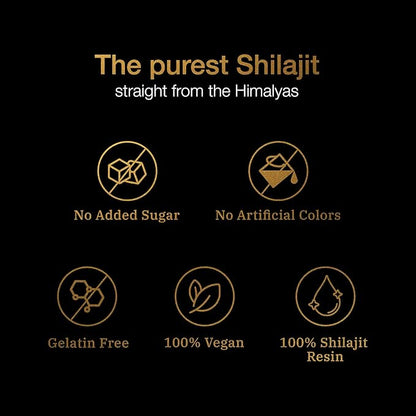 Pure Himalayan Shilajit Gummies ~ Natural Energy & Stamina in Every Bite~