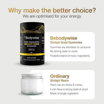Pure Himalayan Shilajit Gummies ~ Natural Energy & Stamina in Every Bite~