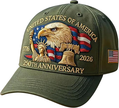 United States 250th Anniversary Cap ~ A Bold Salute to American Spirit.