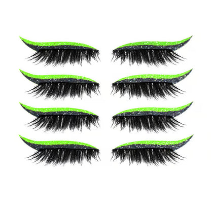 Reusable Eyeliner And Eyelash Stickers ~ Salon glam in 10 seconds, no glue needed