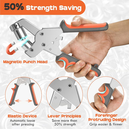 Grommet Tool Kit ~ Punch & set eyelets in one squeeze.