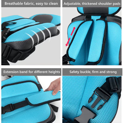 Portable Children’s Seat Belt ~ Instant 5-point protection for every ride..