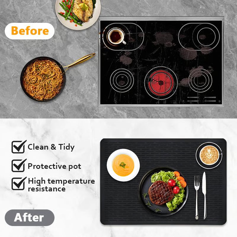 Heat-Resistant Stove Cover ~ Protect, prep, and dry with one smart surface.