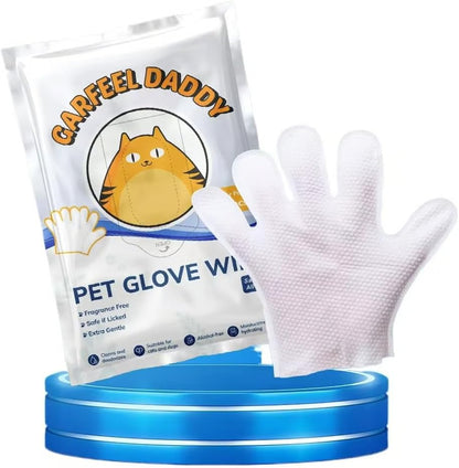Odor-Removing Pet Glove Wipes ~ Bath-free freshness in seconds.