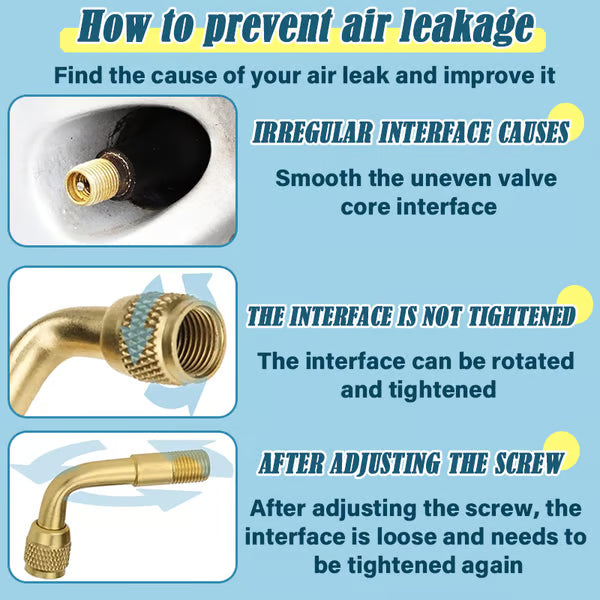 Tire Valve Extender ~ Reach hidden stems for fast, hassle-free inflations.