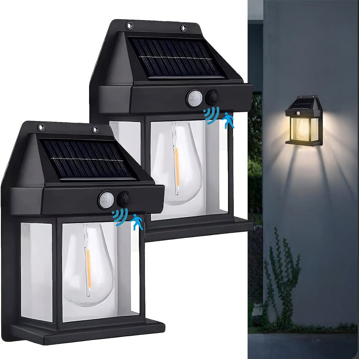 Outdoor Solar Wall Lamp ~ Brighten your outdoors with zero electricity.