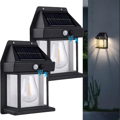 Outdoor Solar Wall Lamp ~ Brighten your outdoors with zero electricity.