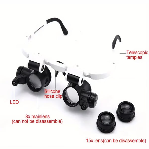 LED Repair Magnifying Glasses ~ See what naked eyes can’t, fix what others won’t.