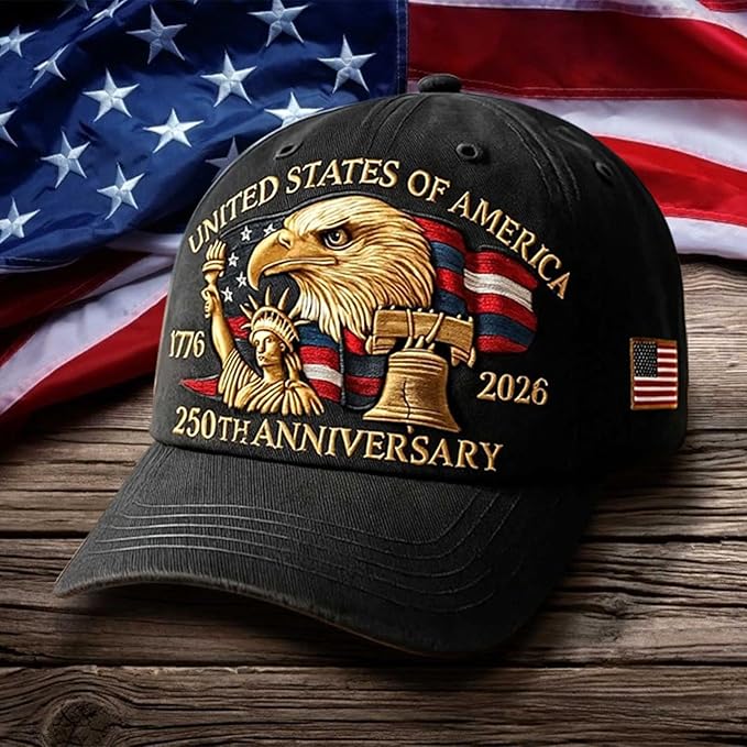 United States 250th Anniversary Cap ~ A Bold Salute to American Spirit.
