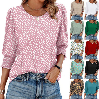 Dressy 3/4 Length Sleeve Blouse ~ Chic, versatile style for every occasion.