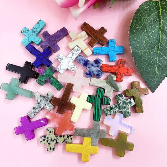 Handmade Natural Crystal Crosses ~ Unique natural stone keepsakes for faith, décor, and gifting.