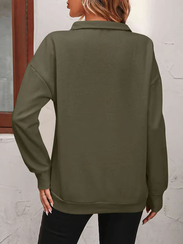 Oversized Zip-Up Sweatshirt ~ Cloud-like drape and plush warmth built for every season.