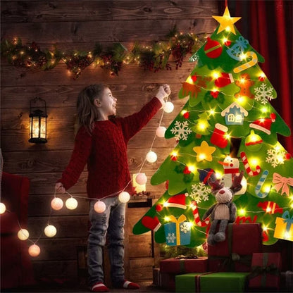 DIY Felt Christmas Tree Set ~ Because toddlers think glass balls are snacks.