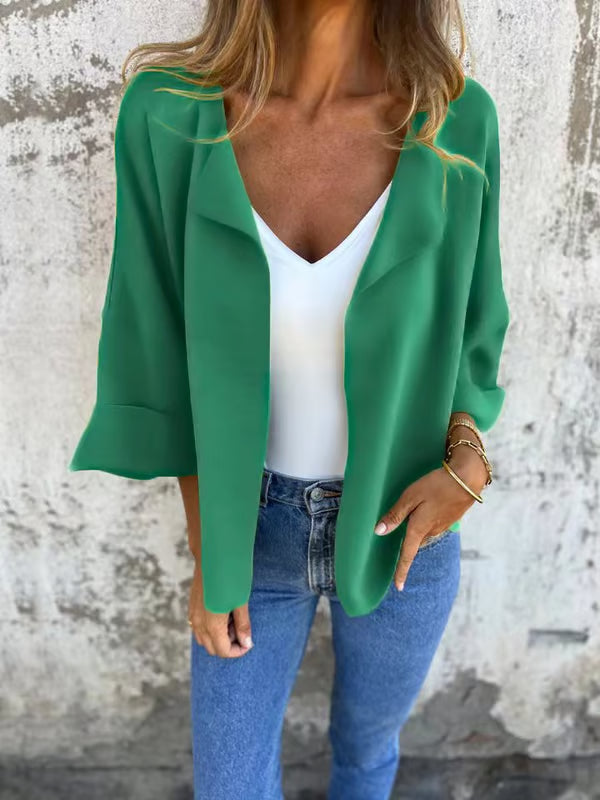 Casual Faux Suede Cardigan ~ Chic layering piece for every season.