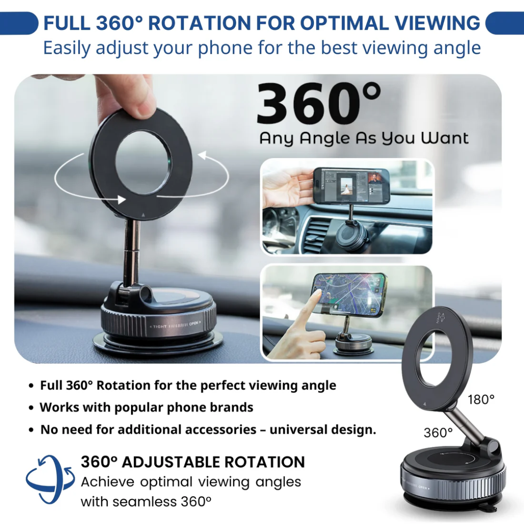 VeloGrip Pro 360 Magnetic Mount ~ Rock-solid phone hold anywhere, anytime.