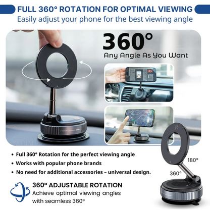 VeloGrip Pro 360 Magnetic Mount ~ Rock-solid phone hold anywhere, anytime.