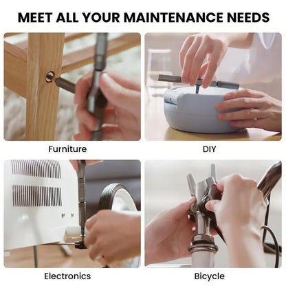 24 in 1 DIY Screwdriver Set ~ Pocket-sized power for home and tech repairs.