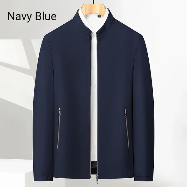 Men's Standing Collar Zipper Jacket ~ Outdress everyone without even trying.