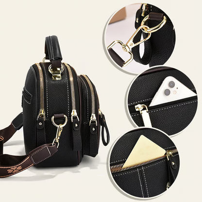 Shoulder Strap Leather Crossbody Bag ~ Hands-free power move from office chaos to after-hours.