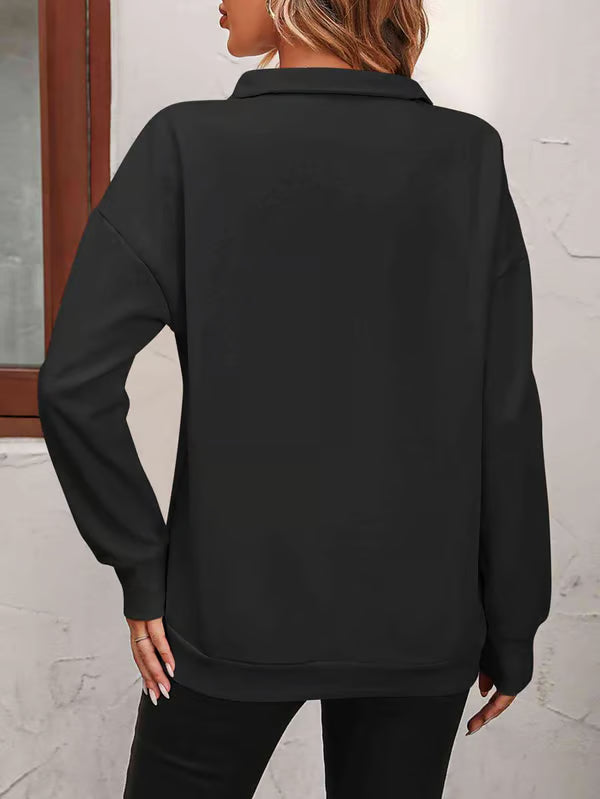 Oversized Zip-Up Sweatshirt ~ Cloud-like drape and plush warmth built for every season.