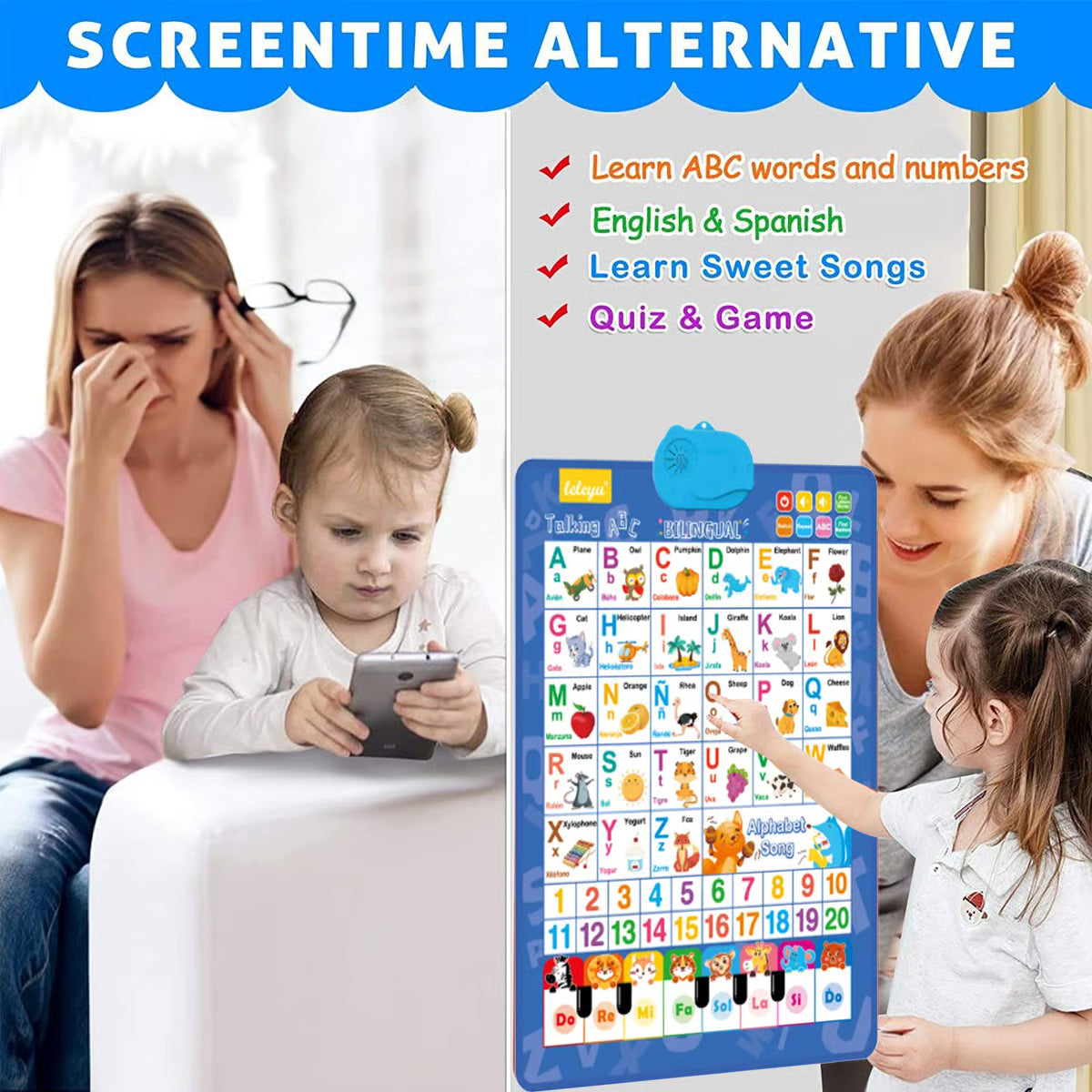 Talking Wall Chart ~ Bilingual learning made fun and effortless.