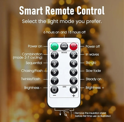 Christmas Firefly String Lights ~ Transform any space into a glowing winter wonderland.