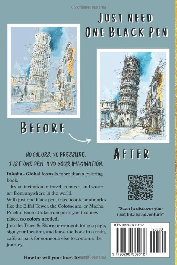 Ink Tracing Color Book ~ Keeps hands busy while the world burns.